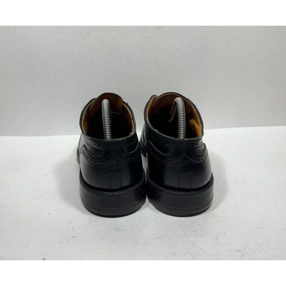 Alden USA 2146 Shell Cordovan Medallion Tip Blucher Black Leather Men’s Size 9 D - Picture 4 of 9